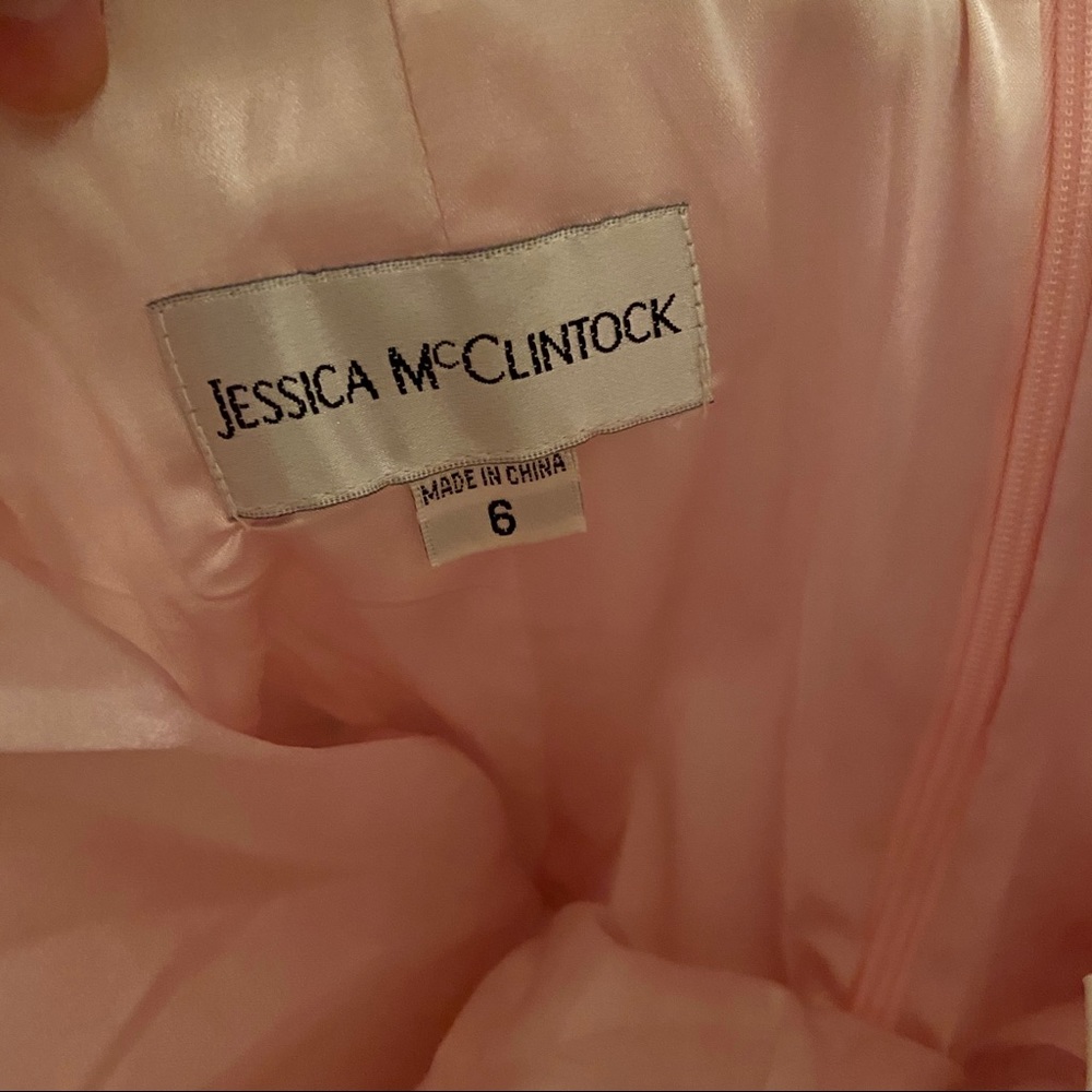 Jessica McClintock Light Pink Cocktail Dress - Picture 7 of 9